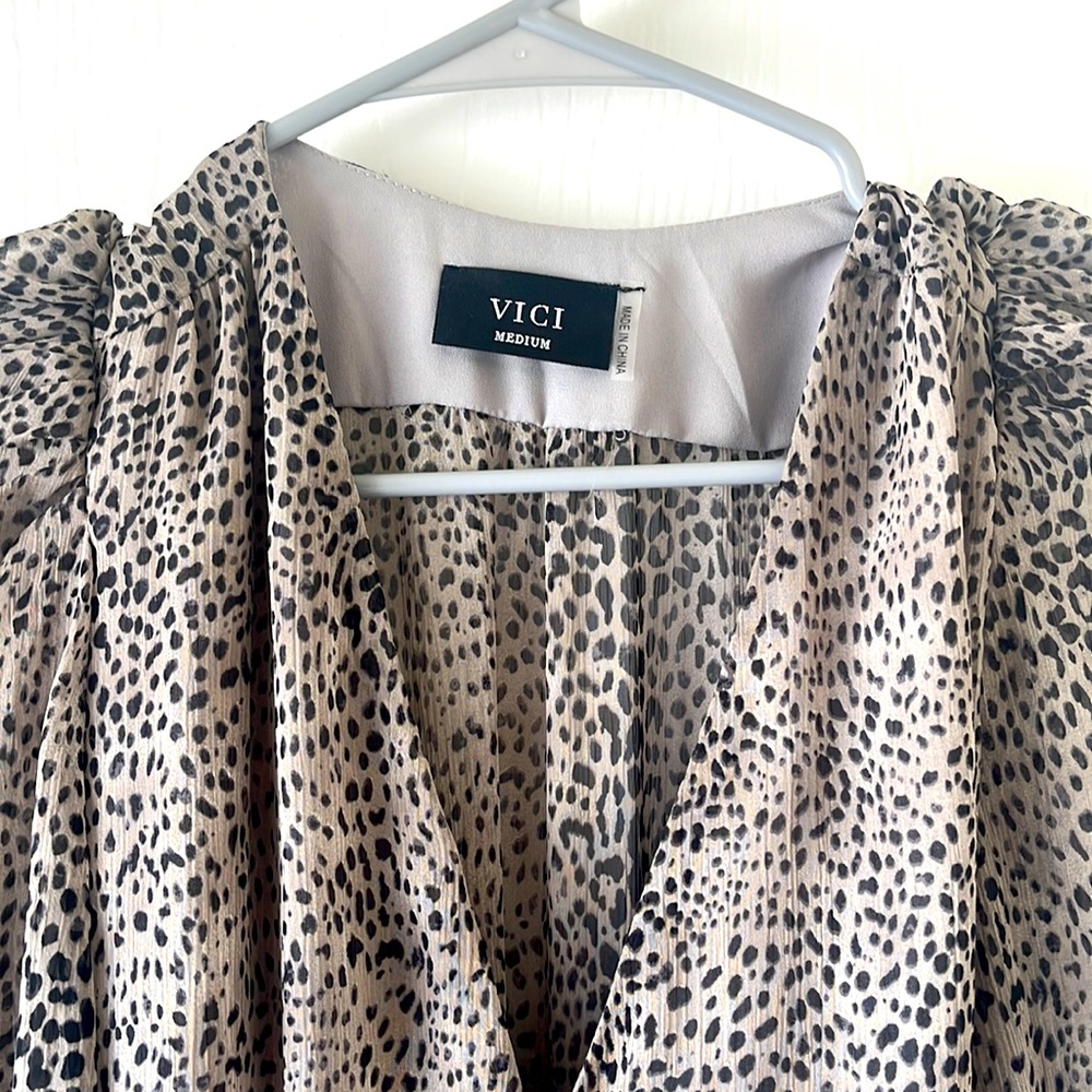 Vici Leopard Print Mini Dress